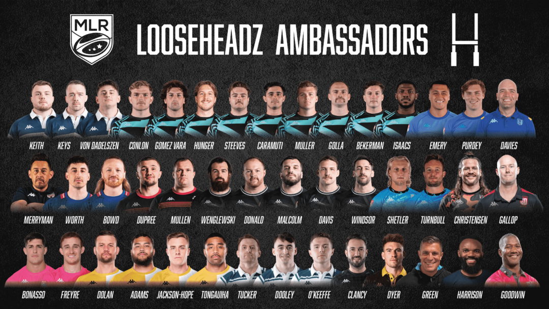 2024 Major League Rugby LooseHeadz Ambassadors Major League Rugby